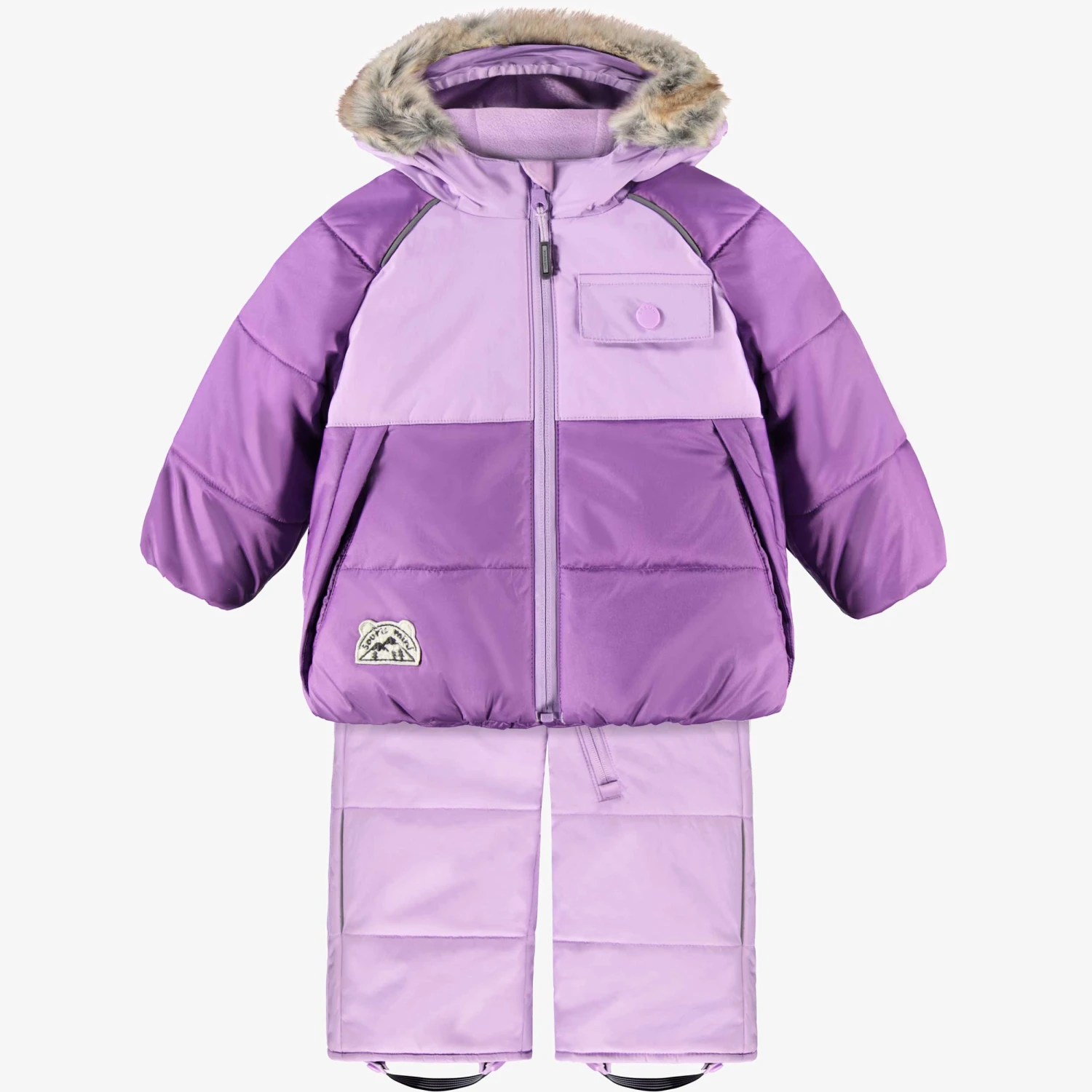 Habit De Neige Deux Pièces Mauve, Bébé 1 Habit De Neige Deux Pièces Mauve, Bébé