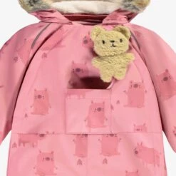 Habit De Neige Une Pièce Rose Avec Motifs, Bébé -Souris Mini Boutique F25B7030B 100 DetailToutou