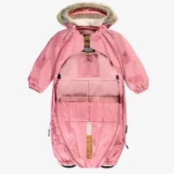 Habit De Neige Une Pièce Rose Avec Motifs, Bébé -Souris Mini Boutique F25B7030B 100 Interieur