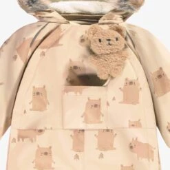 Habit De Neige Une Pièce Crème Avec Motifs, Bébé -Souris Mini Boutique F25B7130B 100 DetailToutou2