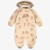Habit De Neige Une Pièce Crème Avec Motifs, Bébé
