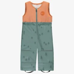Habit De Neige Deux Pièces Vert Avec Motifs De Sapins, Bébé -Souris Mini Boutique F25B7140B 100 Pant2