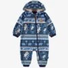 Une-pièce Bleu En Polar Avec Motifs, Bébé