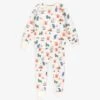 Pyjama Deux Pièces Crème à Motifs D’animaux, Enfant