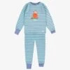 Pyjama Deux Pièces Bleu à Rayures, Enfant