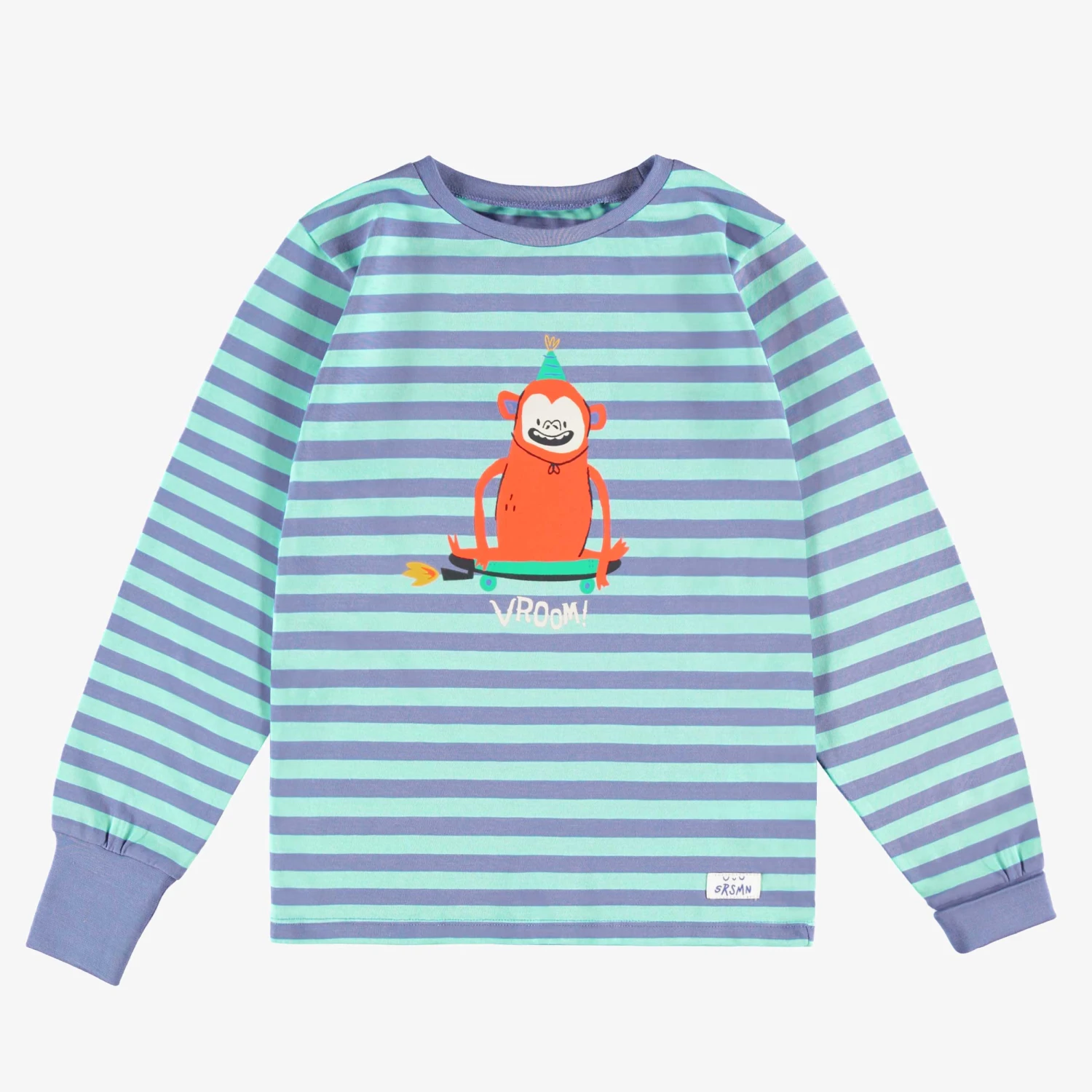 Pyjama Deux Pièces Bleu à Rayures, Enfant 6 Pyjama Deux Pièces Bleu à Rayures, Enfant – Image 6