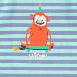 Pyjama Deux Pièces Bleu à Rayures, Enfant 15 Pyjama Deux Pièces Bleu à Rayures, Enfant -Souris Mini Boutique F25C1102C 98 Zoom