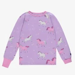Pyjama Deux Pièces Mauve à Motifs De Licornes, Enfant -Souris Mini Boutique F25C1202C 98 F 620b35af 236c 474a 8686 9ca2f01538fe