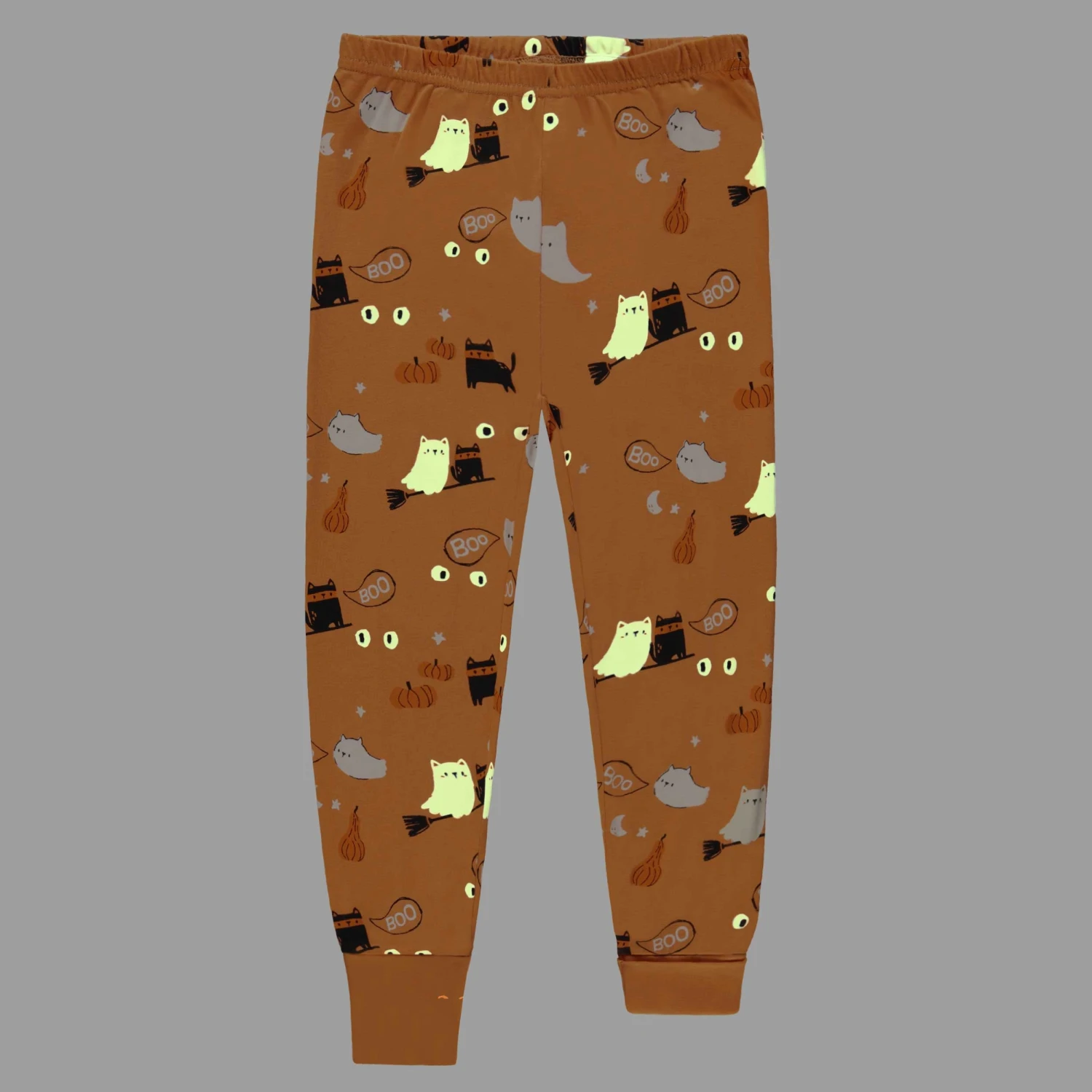 Pyjama Deux Pièces Crème Et Orange à Motifs D’Halloween, Enfant 12 Pyjama Deux Pièces Crème Et Orange à Motifs D’Halloween, Enfant – Image 12