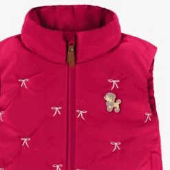 Veste Doudoune Sans Manches Rouge Framboise, Enfant 7 Veste Doudoune Sans Manches Rouge Framboise, Enfant -Souris Mini Boutique F25C2001C 100 Zoom