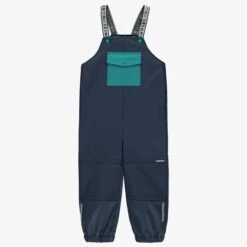 Salopette De Pluie Bleu Marine, Enfant