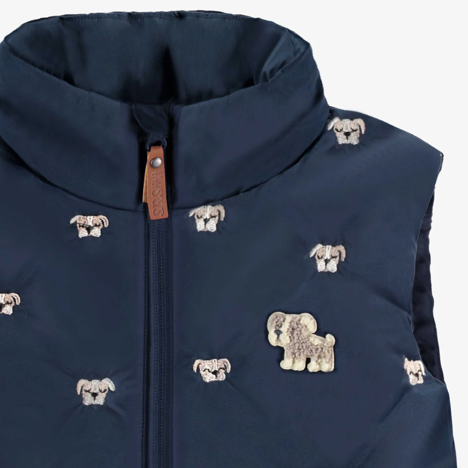 Veste Doudoune Sans Manches Bleu Marine, Enfant 7 Veste Doudoune Sans Manches Bleu Marine, Enfant – Image 7