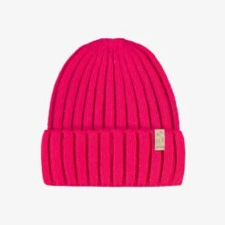 Tuque Rose Framboise En Tricot, Enfant