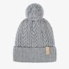 Tuque Grise En Tricot, Enfant