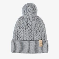 Tuque Grise En Tricot, Enfant