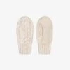 Mitaines Beiges En Tricot, Enfant