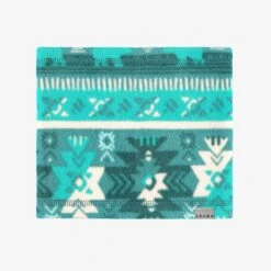 Cache-cou Turquoise En Polar Avec Motifs, Enfant