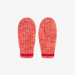 Mitaines Orange En Tricot, Enfant