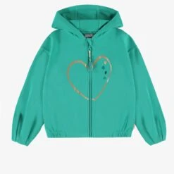 Veste à Capuchon Turquoise, Enfant