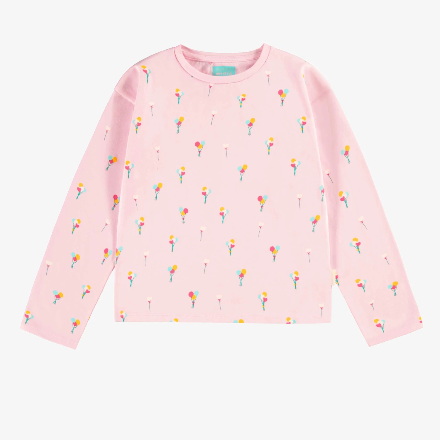 T-shirt Rose à Motifs De Ballons, Enfant 1 T-shirt Rose à Motifs De Ballons, Enfant