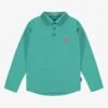 Polo Turquoise à Manches Longues, Enfant
