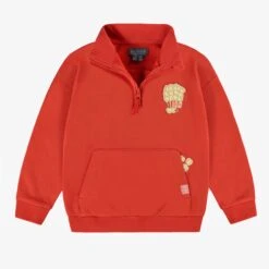 Chandail Rouge En Coton Français, Enfant -Souris Mini Boutique F25C3106C 98 Ouvert