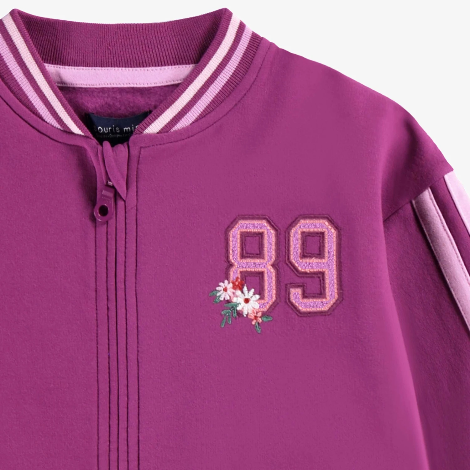 Veste Mauve Avec Broderie, Enfant 2 Veste Mauve Avec Broderie, Enfant – Image 2