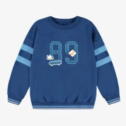 Chandail Bleu Avec Broderie, Enfant