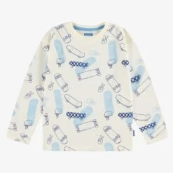 T-shirt Crème Avec Imprimé, Enfant