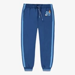 Pantalon Bleu Style Jogger, Enfant