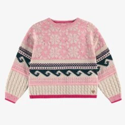 Chandail Rose En Tricot, Enfant
