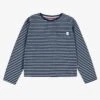 T-shirt Bleu Marine à Rayures, Enfant