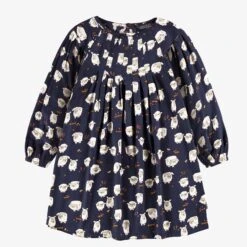Robe Bleu Marine à Motifs, Enfant