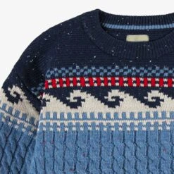 Chandail Bleu En Tricot Torsadé, Enfant -Souris Mini Boutique F25C3501C 98 Zoom4