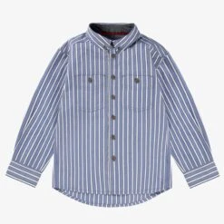Chemise Bleue à Rayures, Enfant