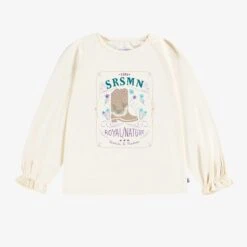 T-shirt Beige Avec Illustration, Enfant