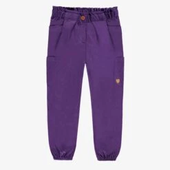Pantalon Mauve En Velours Côtelé, Enfant