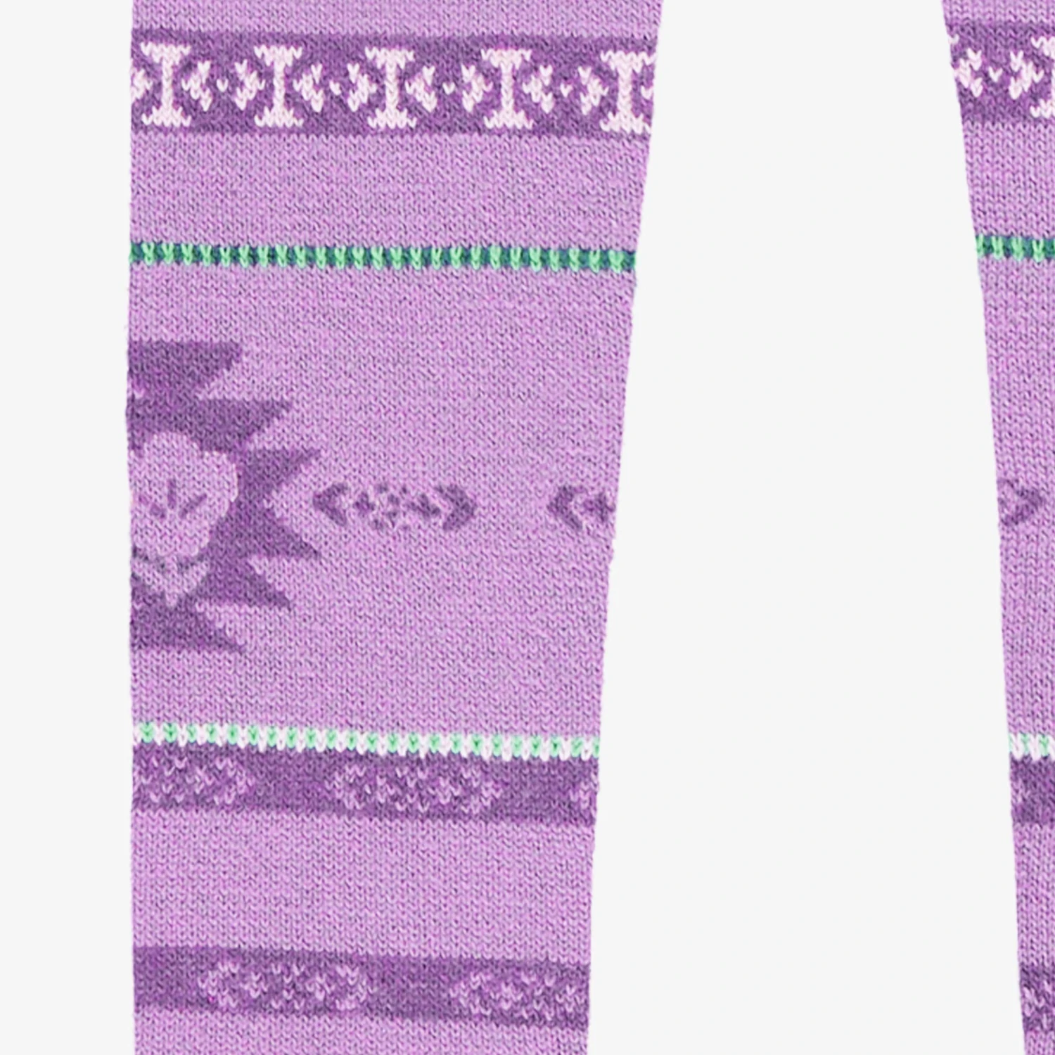 Legging Mauve En Tricot Avec Motifs, Enfant 2 Legging Mauve En Tricot Avec Motifs, Enfant – Image 2