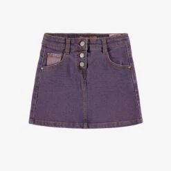 Jupe Mauve En Denim, Enfant