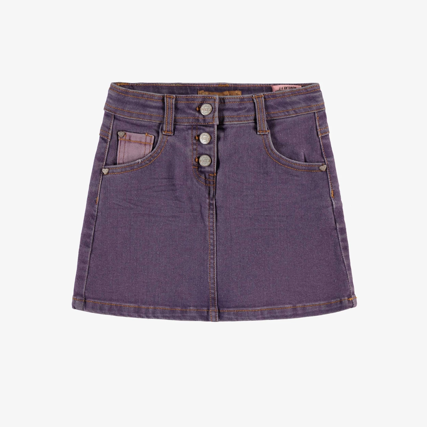 Jupe Mauve En Denim, Enfant 1 Jupe Mauve En Denim, Enfant