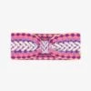 Bandeau Mauve En Tricot Avec Motifs, Enfant