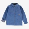 Chemise Bleue En Velours Côtelé, Enfant