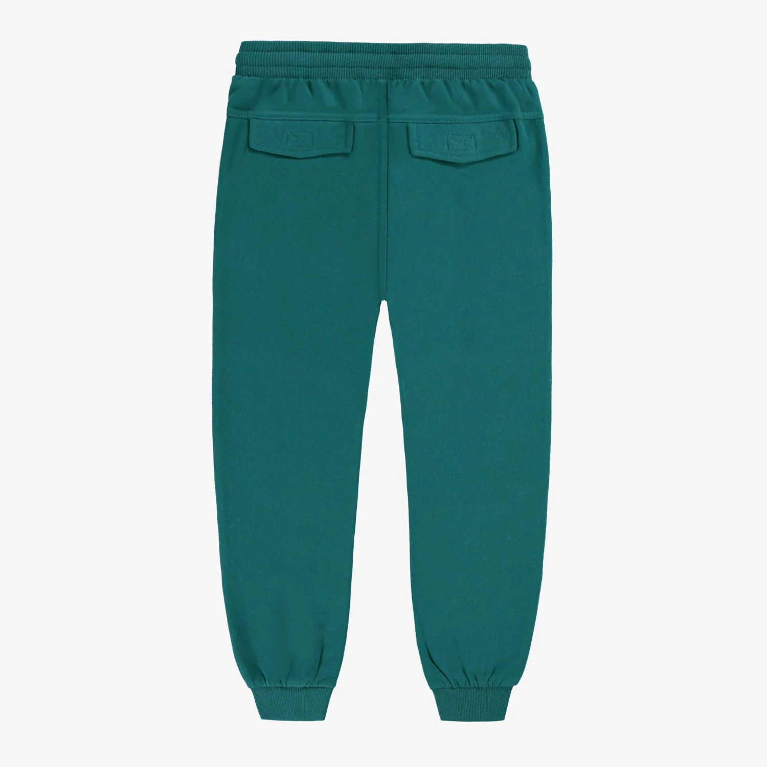 Pantalon Bleu Sarcelle Style Jogger, Enfant 2 Pantalon Bleu Sarcelle Style Jogger, Enfant – Image 2