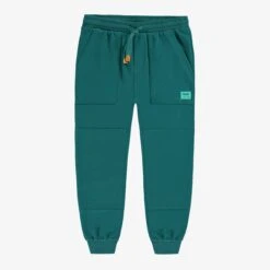 Pantalon Bleu Sarcelle Style Jogger, Enfant