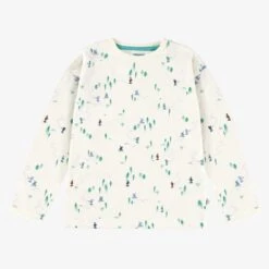 T-shirt Crème Avec Motifs, Enfant