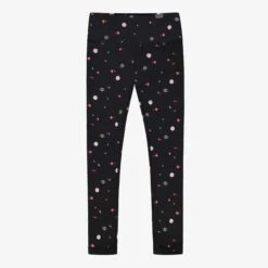 Legging De Sport Noir à Motifs, Enfant