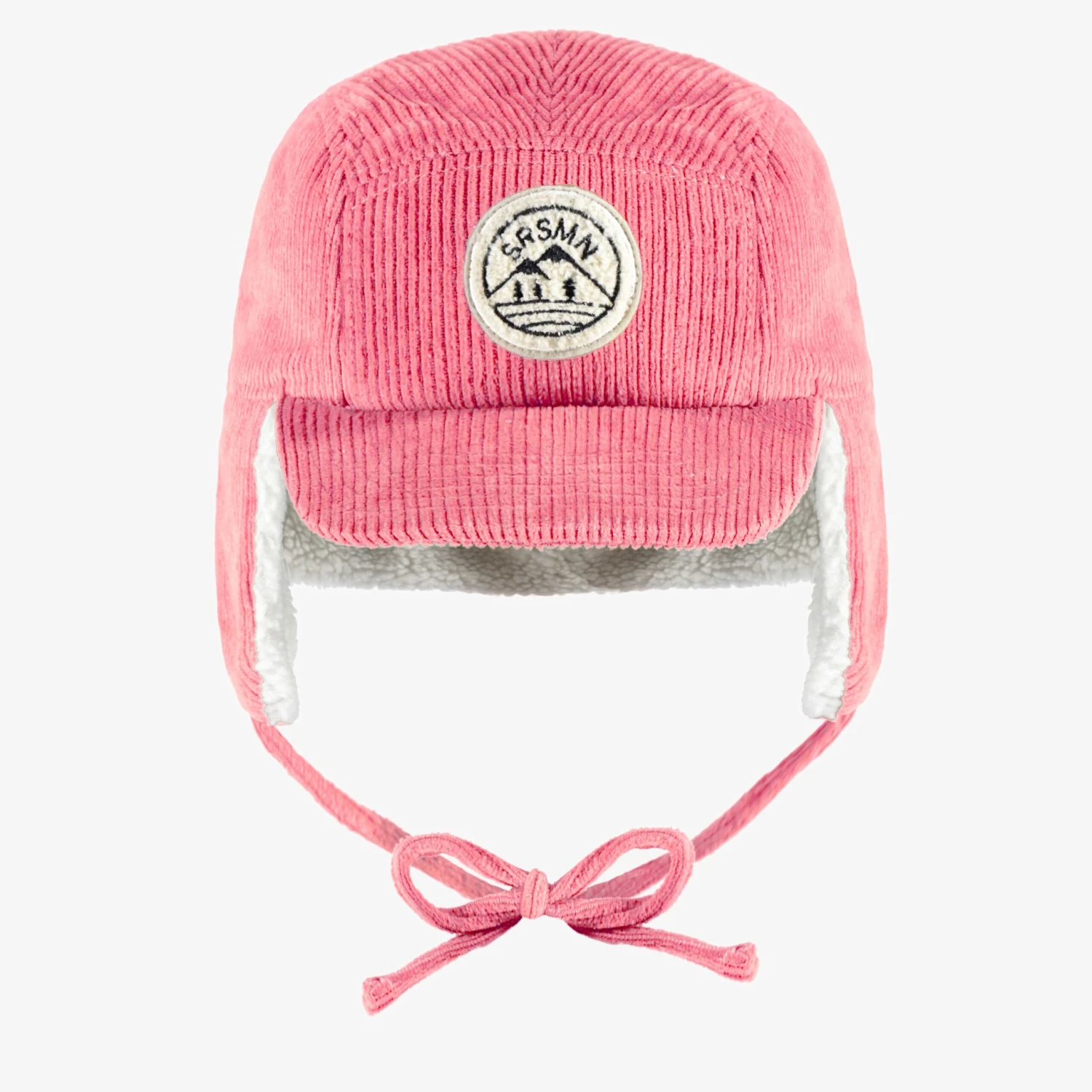 Casquette Rose En Velours Côtelé, Enfant 1 Casquette Rose En Velours Côtelé, Enfant