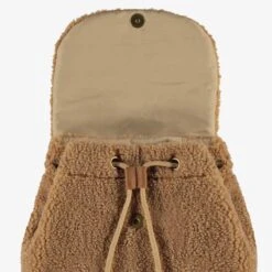 Sac à Dos Ourson En Sherpa Brun, Enfant -Souris Mini Boutique F25C5204C Interieur2