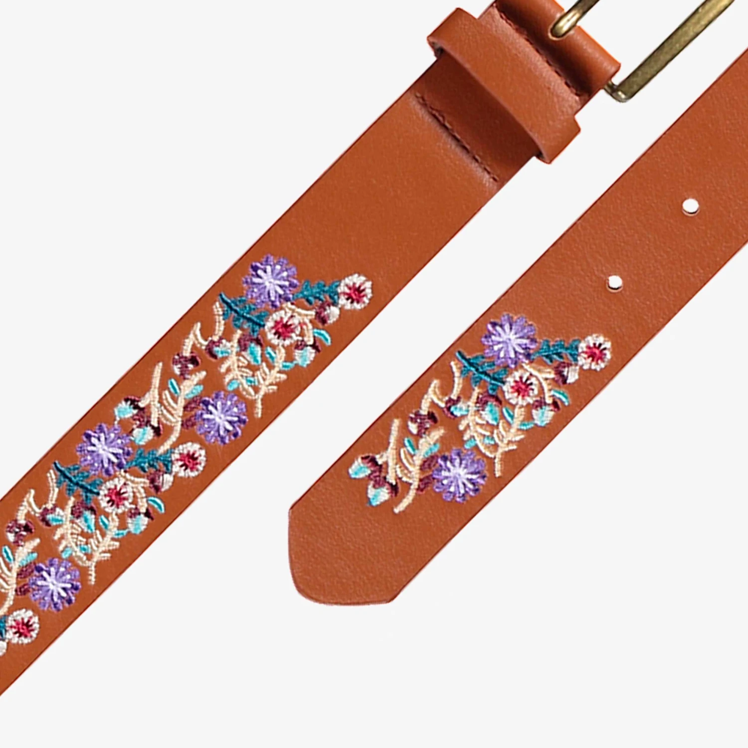 Ceinture Brune En Faux Cuir Avec Broderies, Enfant 4 Ceinture Brune En Faux Cuir Avec Broderies, Enfant – Image 4