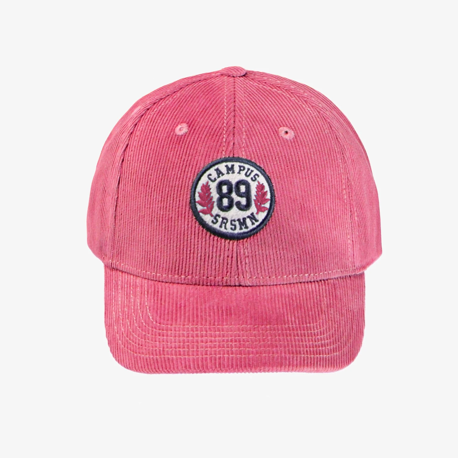 Casquette Rose En Micro-velours Côtelé, Enfant 1 Casquette Rose En Micro-velours Côtelé, Enfant